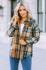 Feel Secure Plaid Button Down Shacket - MXSTUDIO.COM