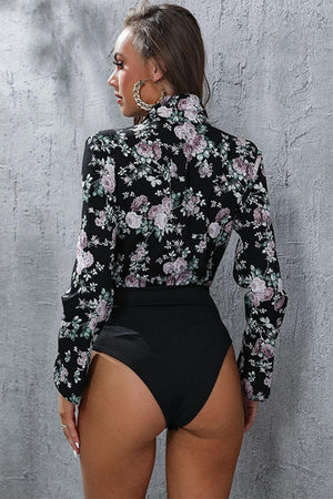Feel Significant Floral Bodysuit - MXSTUDIO.COM