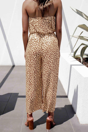 Feel The Heat Wide Leg Strapless Jumpsuit - MXSTUDIO.COM