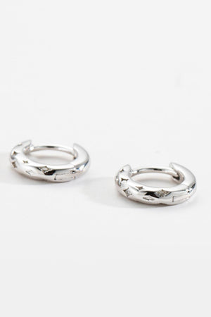 Feeling Of Value Sterling Silver Huggie Earrings - MXSTUDIO.COM