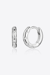 Feeling Of Value Sterling Silver Huggie Earrings - MXSTUDIO.COM