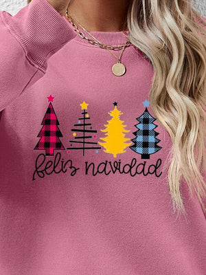 Feliz Navidad Graphic Christmas Sweatshirt-MXSTUDIO.COM