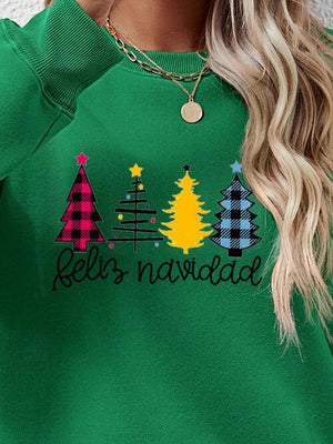 Feliz Navidad Graphic Christmas Sweatshirt-MXSTUDIO.COM