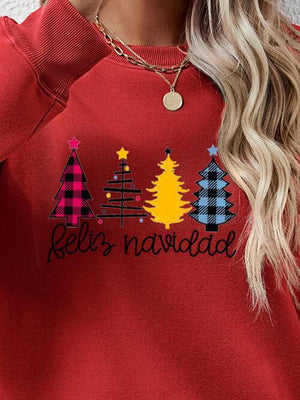 Feliz Navidad Graphic Christmas Sweatshirt-MXSTUDIO.COM