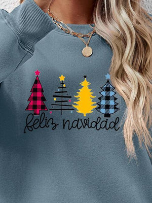 Feliz Navidad Graphic Christmas Sweatshirt-MXSTUDIO.COM