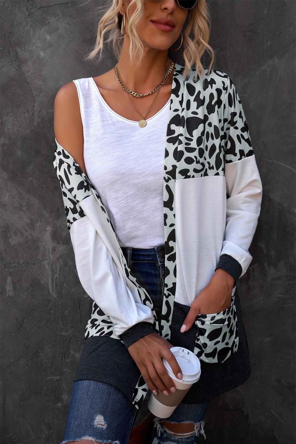 Ferocious Leopard Print Cardigan - MXSTUDIO.COM