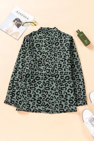 Fierce Green Leopard Print Jacket - MXSTUDIO.COM