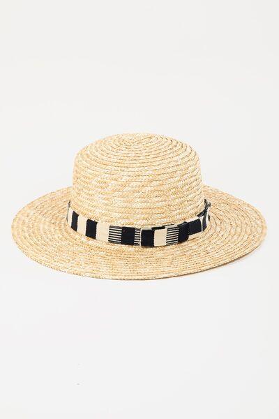 a straw hat on a white background