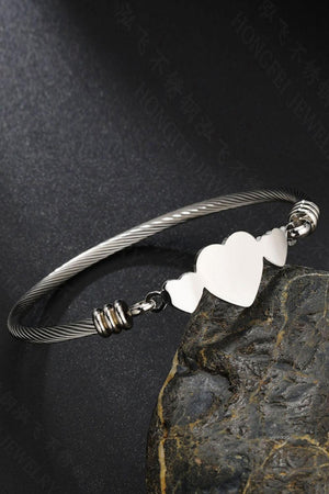 Finely Fashioned Heart Stainless Steel Bracelet-MXSTUDIO.COM