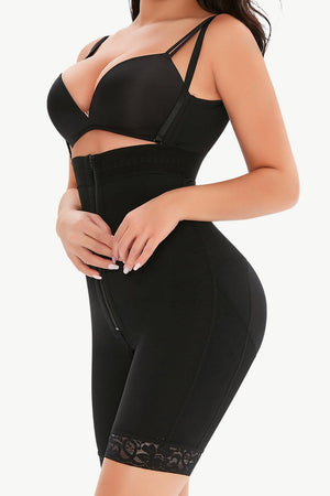 Firm Control Zip-Up Under-Bust Shaping Bodysuit - MXSTUDIO.COM