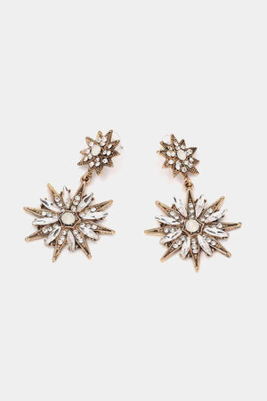 Flawless Mate Zinc Alloy Star Dangle Earrings-MXSTUDIO.COM