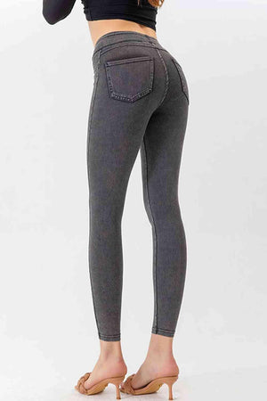 Flexible Slim Fit Mid Rise Skinny Jeans - MXSTUDIO.COM