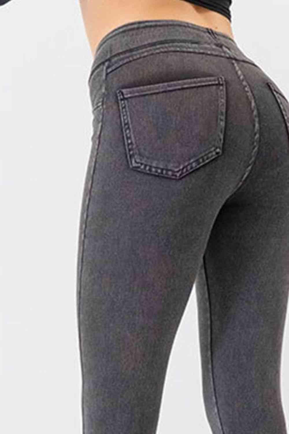 Flexible Slim Fit Mid Rise Skinny Jeans - MXSTUDIO.COM