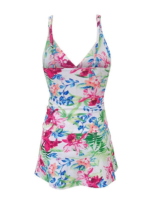 a women's tank top with flowers on it