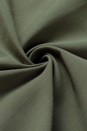 a close up view of a green fabric