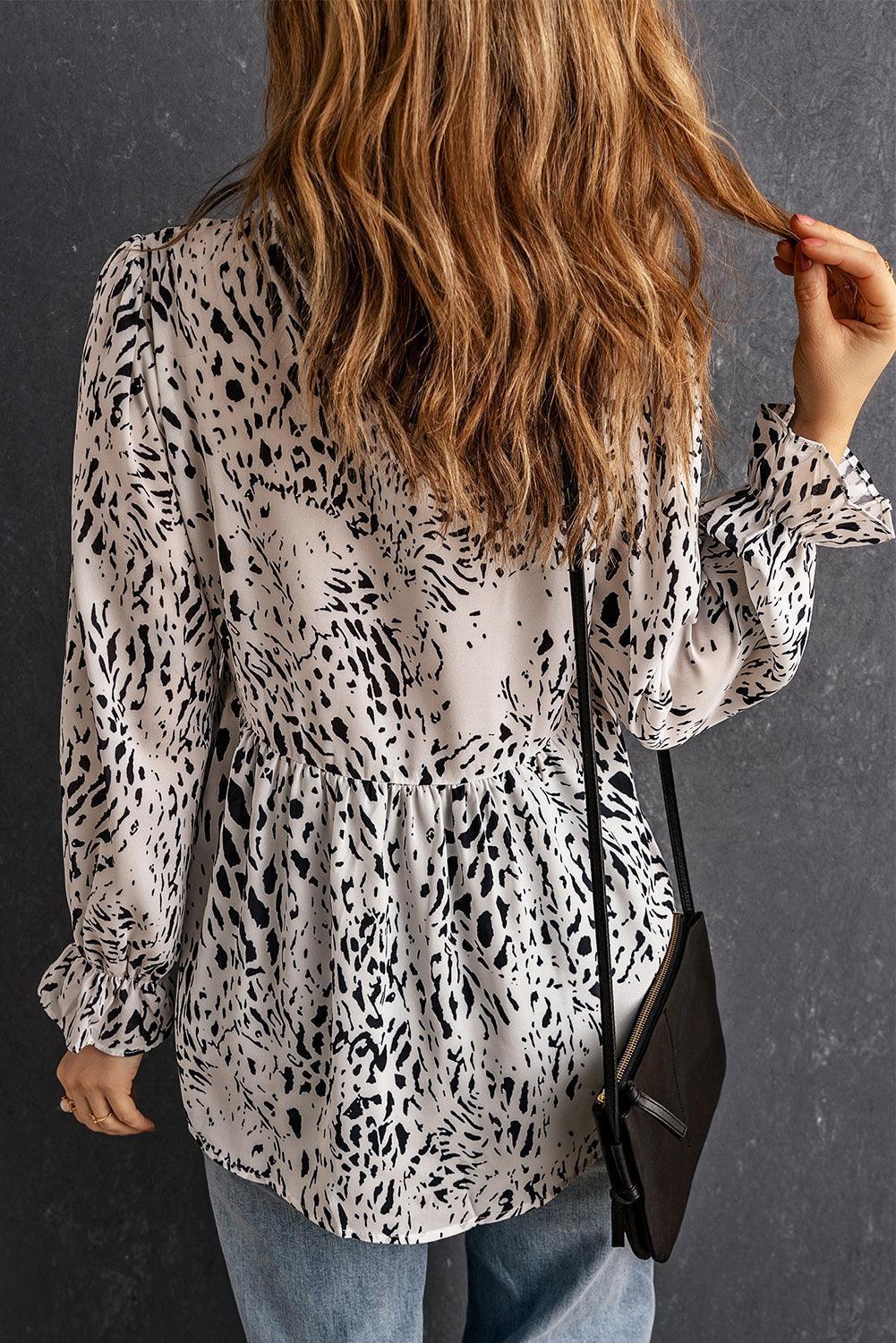 Flowy Fresh Long Sleeve Babydoll Blouse - MXSTUDIO.COM