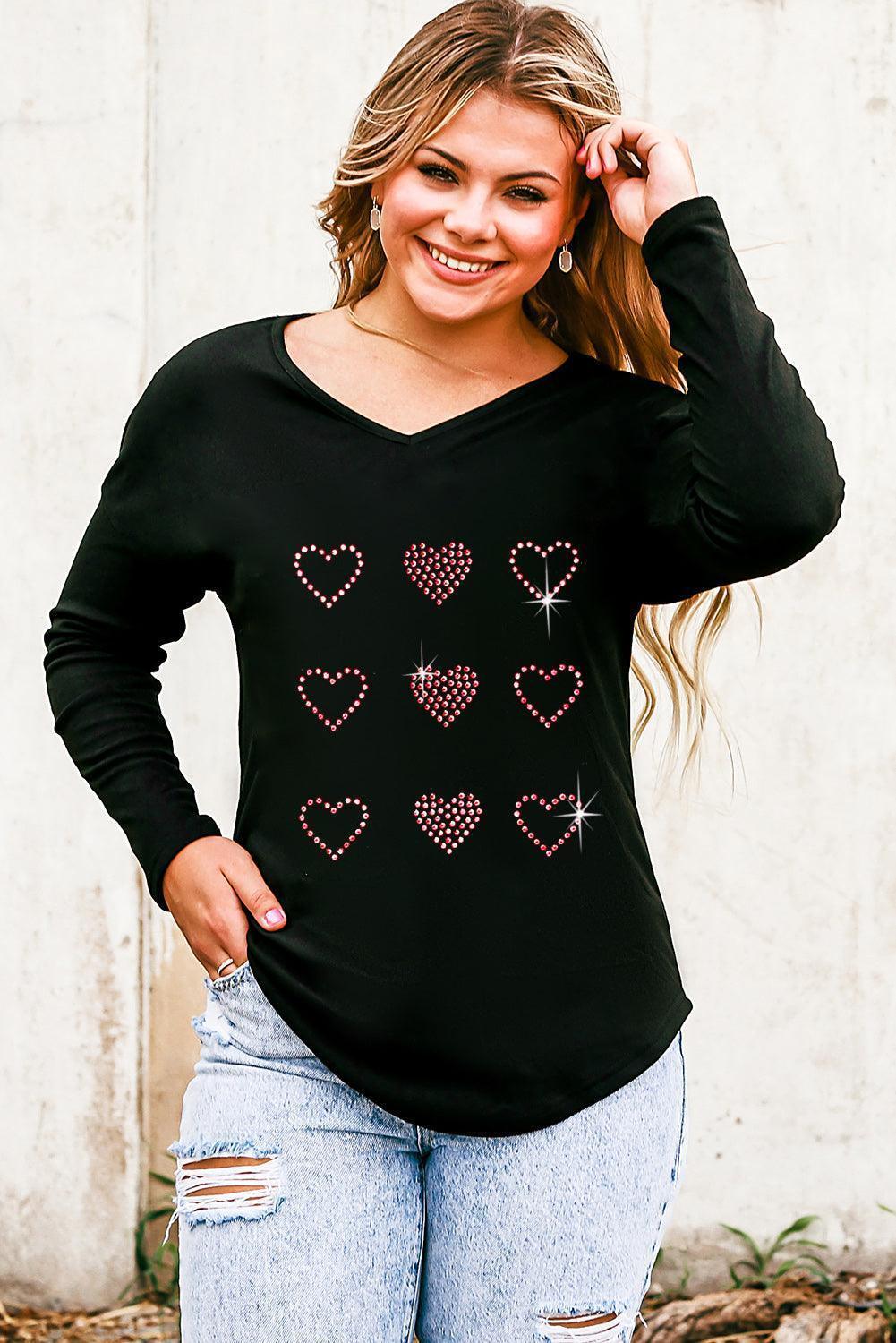 Follow Your Heart Black Long Sleeve T-Shirt - MXSTUDIO.COM