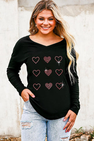 Follow Your Heart Black Long Sleeve T-Shirt - MXSTUDIO.COM