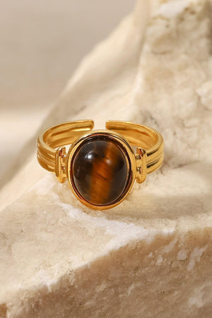 18K Gold Plated Open Ring - MXSTUDIO.COM