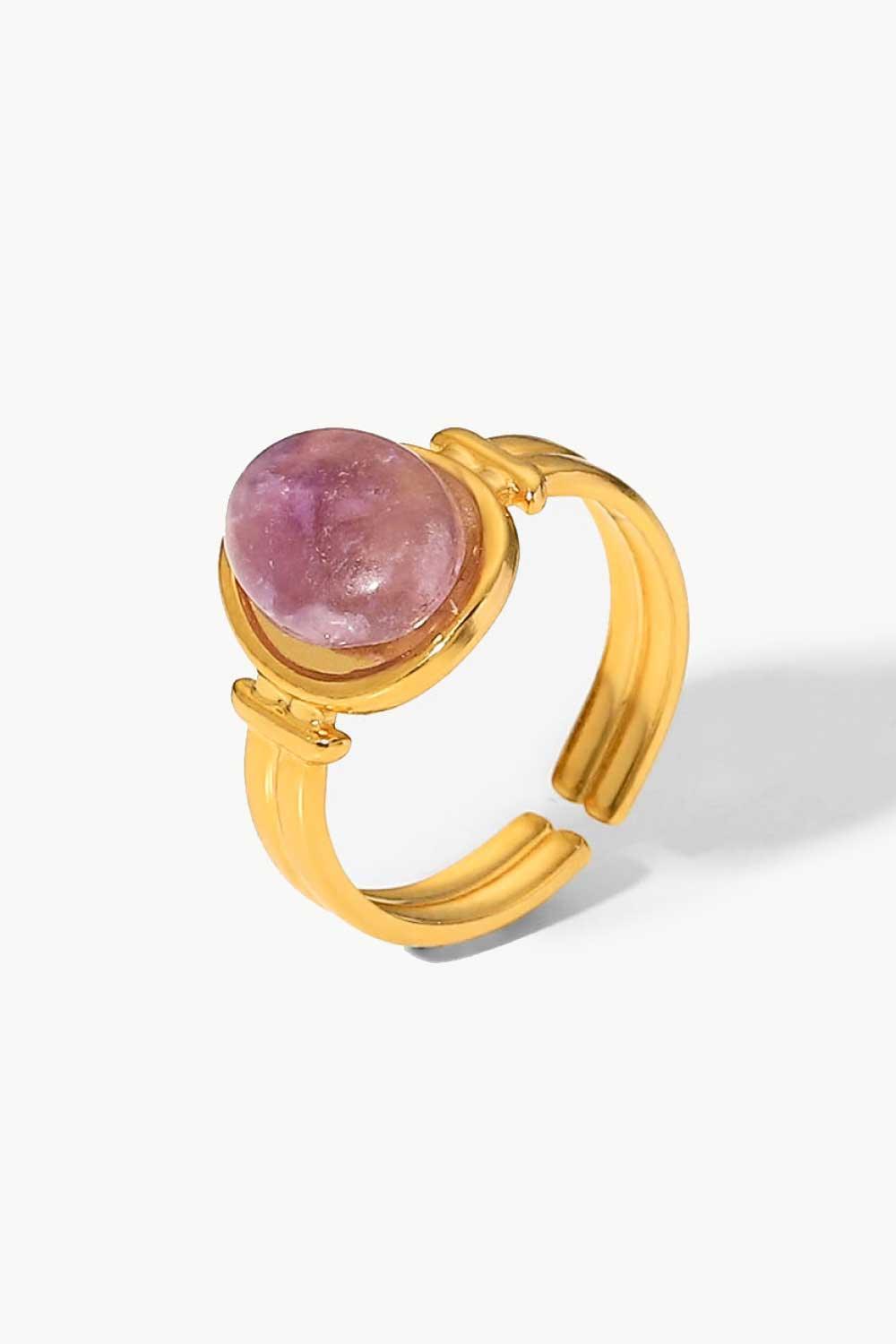 18K Gold Plated Open Ring - MXSTUDIO.COM