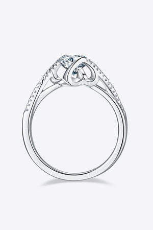 Forever Glow Twisted Band 1 Carat Moissanite Ring - MXSTUDIO.COM