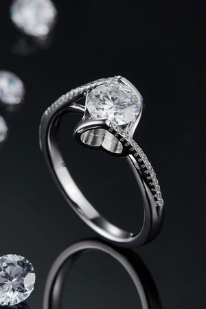 Forever Glow Twisted Band 1 Carat Moissanite Ring - MXSTUDIO.COM