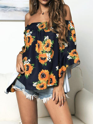 Forever Young Floral Off Shoulder Blouse - MXSTUDIO.COM