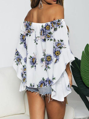 Forever Young Floral Off Shoulder Blouse - MXSTUDIO.COM