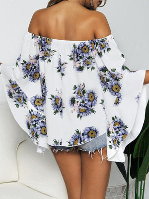 Forever Young Floral Off Shoulder Blouse - MXSTUDIO.COM