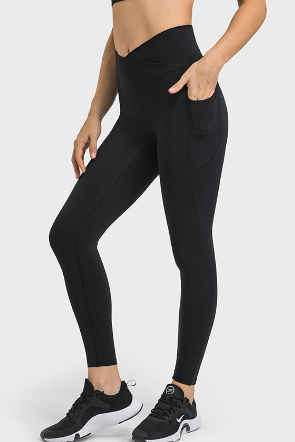 Form-Fitting Comfort V-Waist Yoga Leggings - MXSTUDIO.COM