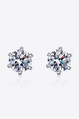 Formidable 1 Carat Moissanite Stud Earrings - MXSTUDIO.COM