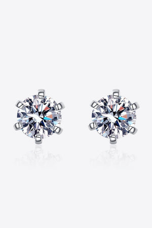 Formidable 1 Carat Moissanite Stud Earrings - MXSTUDIO.COM