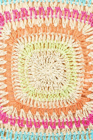 a close up of a crochet doily