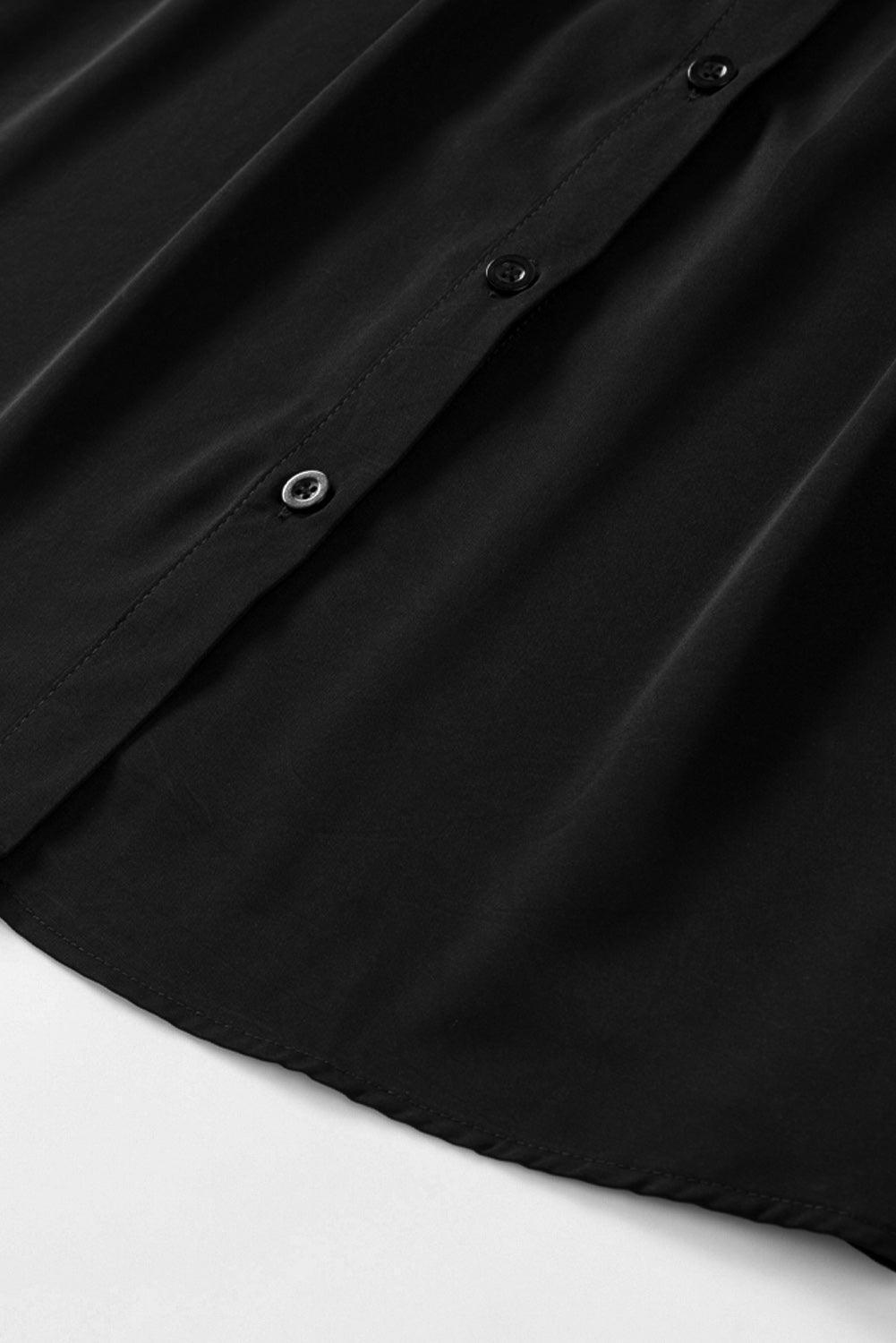 Free and Easy Buttoned Puff Long Sleeve Shirt - MXSTUDIO.COM