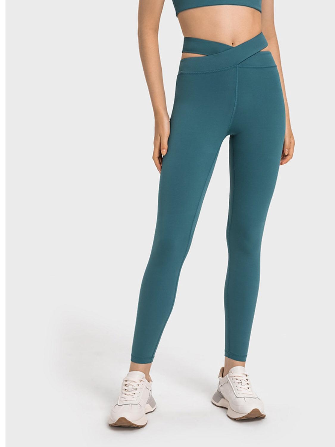 Fresh Approach Cutout Sports Crisscross Leggings - MXSTUDIO.COM