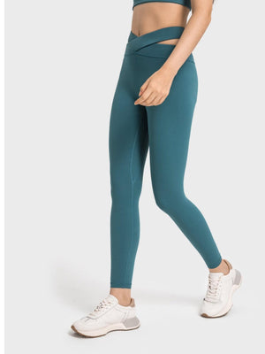 Fresh Approach Cutout Sports Crisscross Leggings - MXSTUDIO.COM