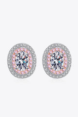 Fulfilling Oval 1 Carat Moissanite Stud Earrings - MXSTUDIO.COM