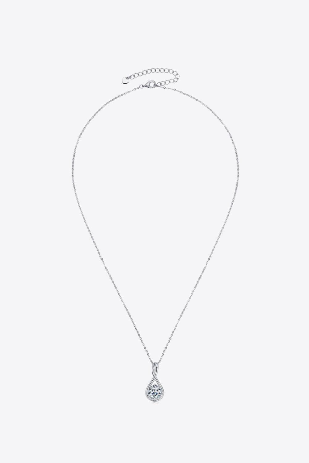 Full Of Love Platinum-Plated 2 Carat Moissanite Necklace - MXSTUDIO.COM