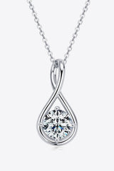 Full Of Love Platinum-Plated 2 Carat Moissanite Necklace - MXSTUDIO.COM