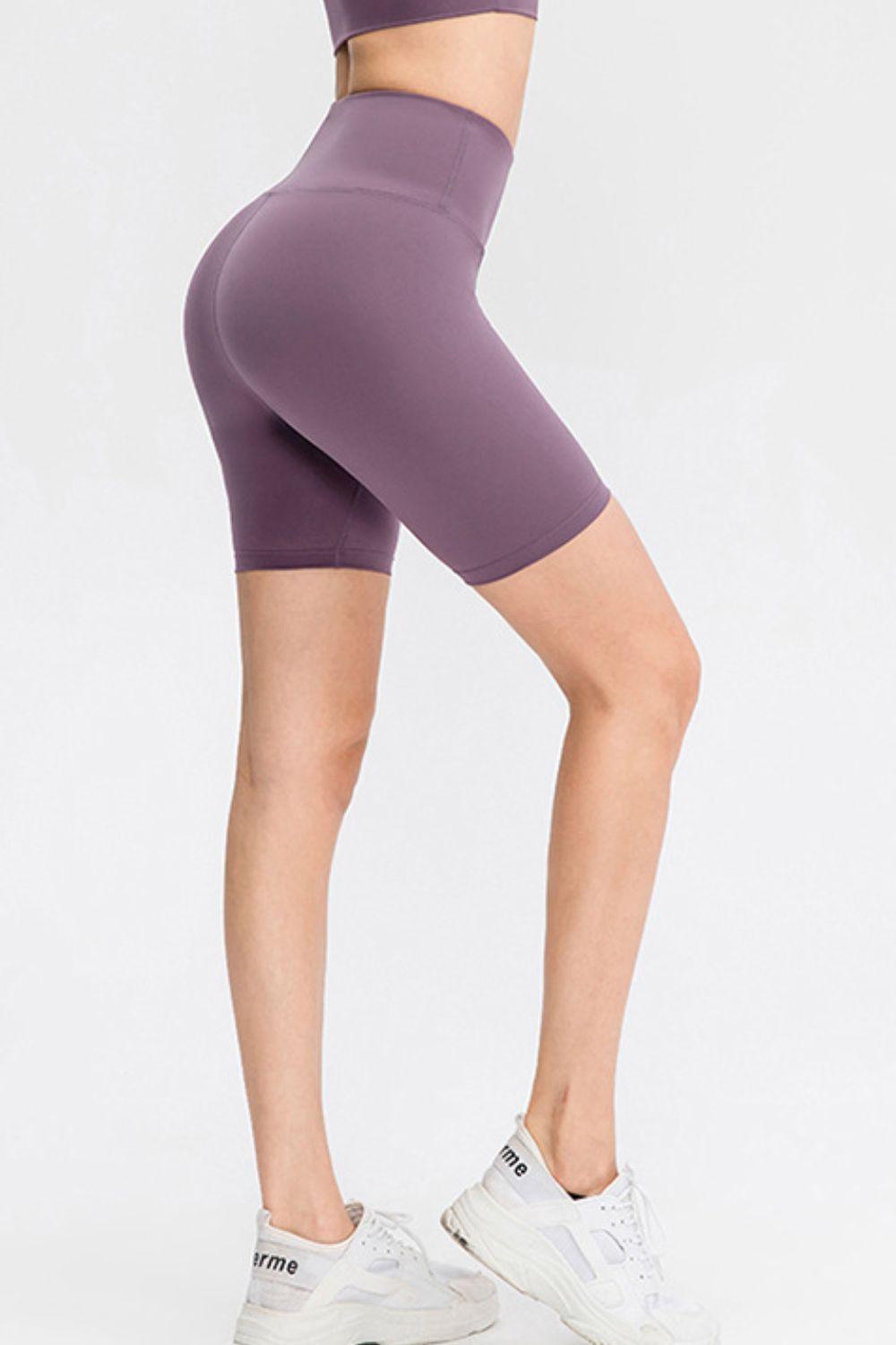 Full Performance Slim Fit High Waisted Yoga Shorts - MXSTUDIO.COM