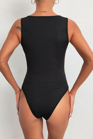 Full of Personality Plunge Neckline Bodysuit - MXSTUDIO.COM