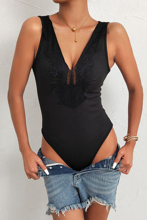 Full of Personality Plunge Neckline Bodysuit - MXSTUDIO.COM