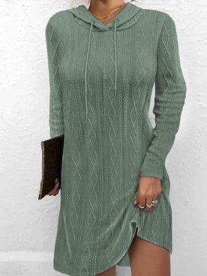 Functionally Chic Hooded Sweater Dress-MXSTUDIO.COM