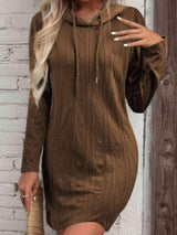 Functionally Chic Hooded Sweater Dress-MXSTUDIO.COM