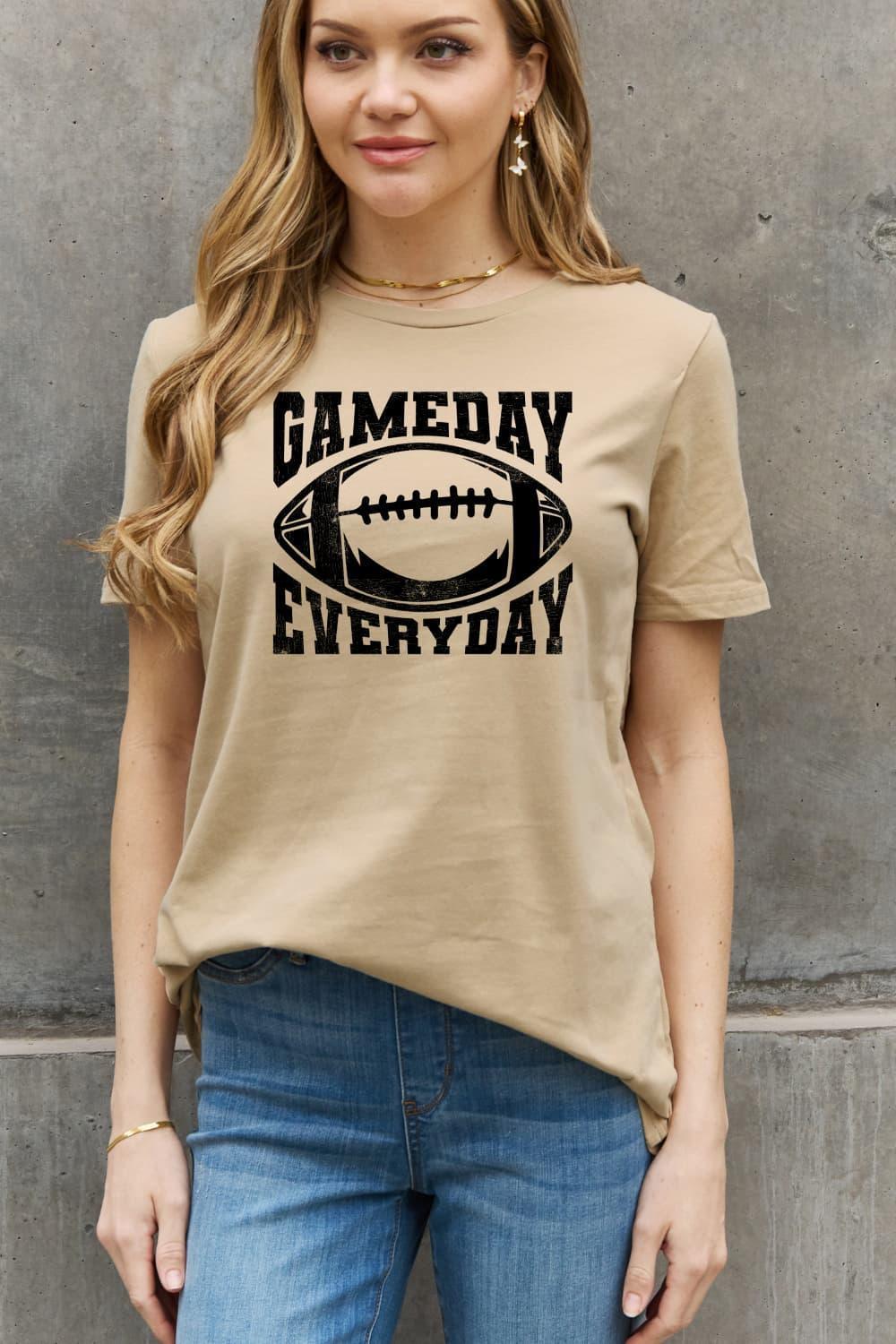 Game Every Day Plus Size Football T Shirt - MXSTUDIO.COM