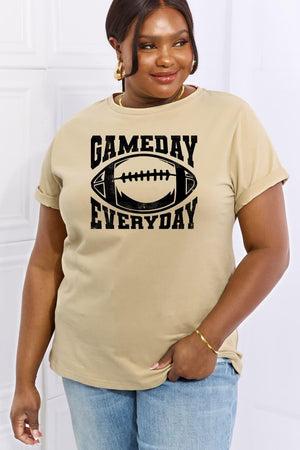 Game Every Day Plus Size Football T Shirt - MXSTUDIO.COM