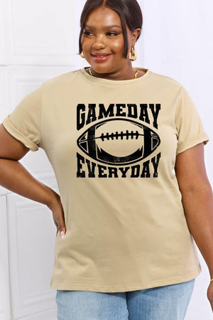 Game Every Day Plus Size Football T Shirt - MXSTUDIO.COM