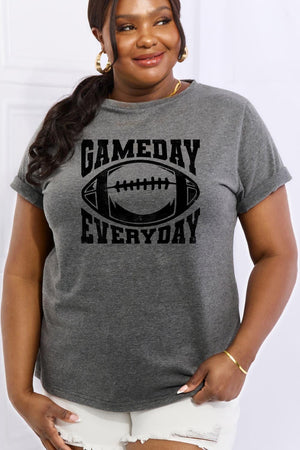 Game Every Day Plus Size Football T Shirt - MXSTUDIO.COM