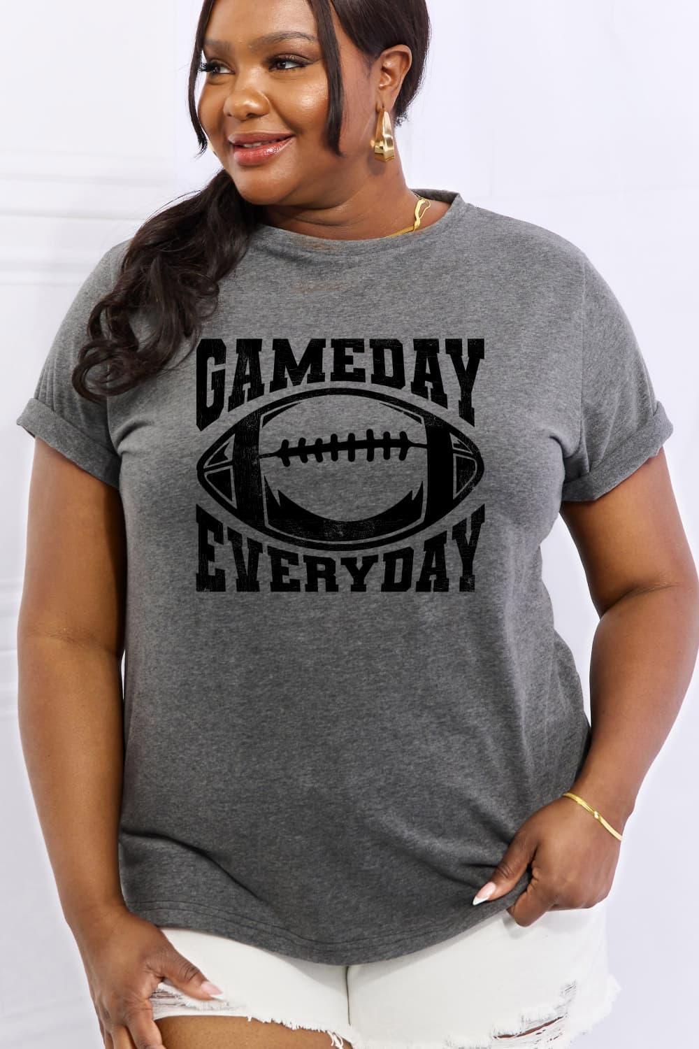 Game Every Day Plus Size Football T Shirt - MXSTUDIO.COM