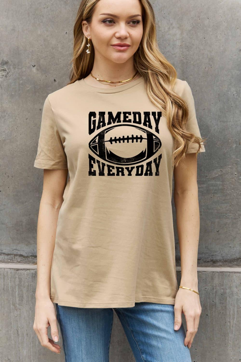 Game Every Day Plus Size Football T Shirt - MXSTUDIO.COM